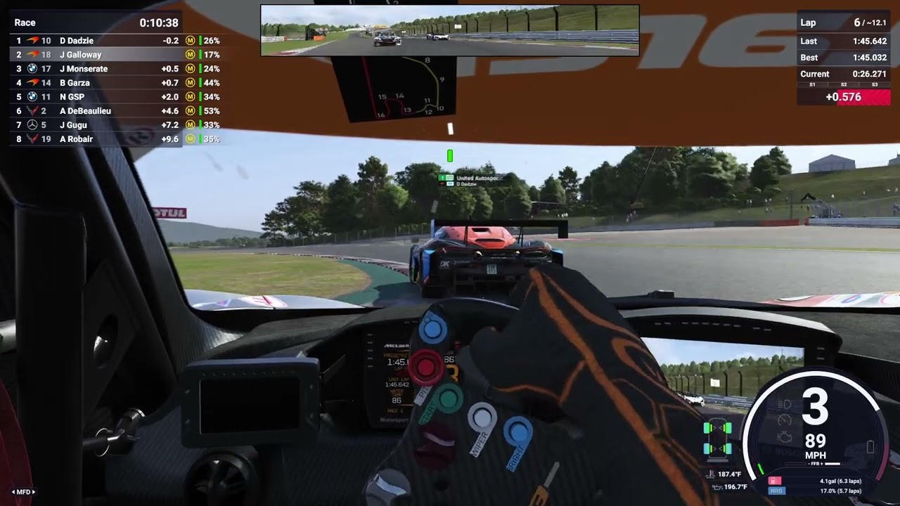 My First Time Racing Online in LMU (I ran out of fuel)