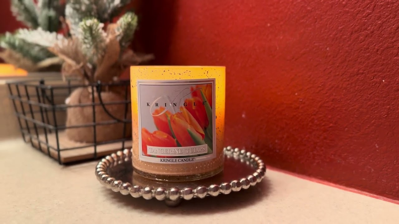  🆕 Kringle Tangerine Tulips Candle Review  🍊 🌷