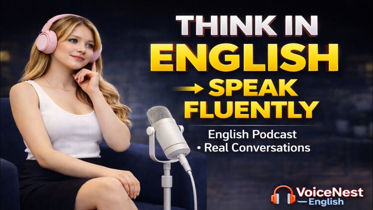 Think in English → Speak Fluently | Podcast Conversations for English Learners | VoiceNest English