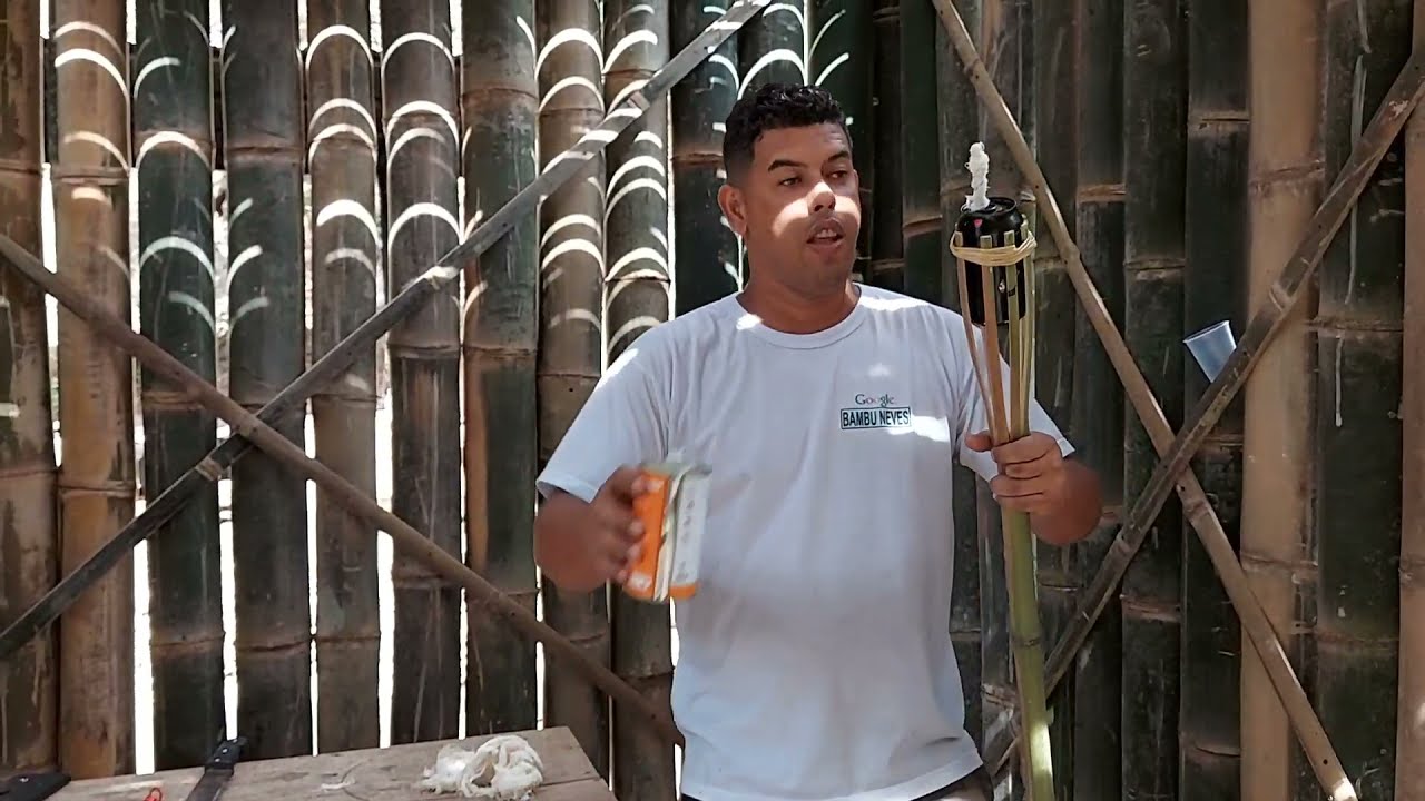 tocha de bambu e paviu passo a passo!