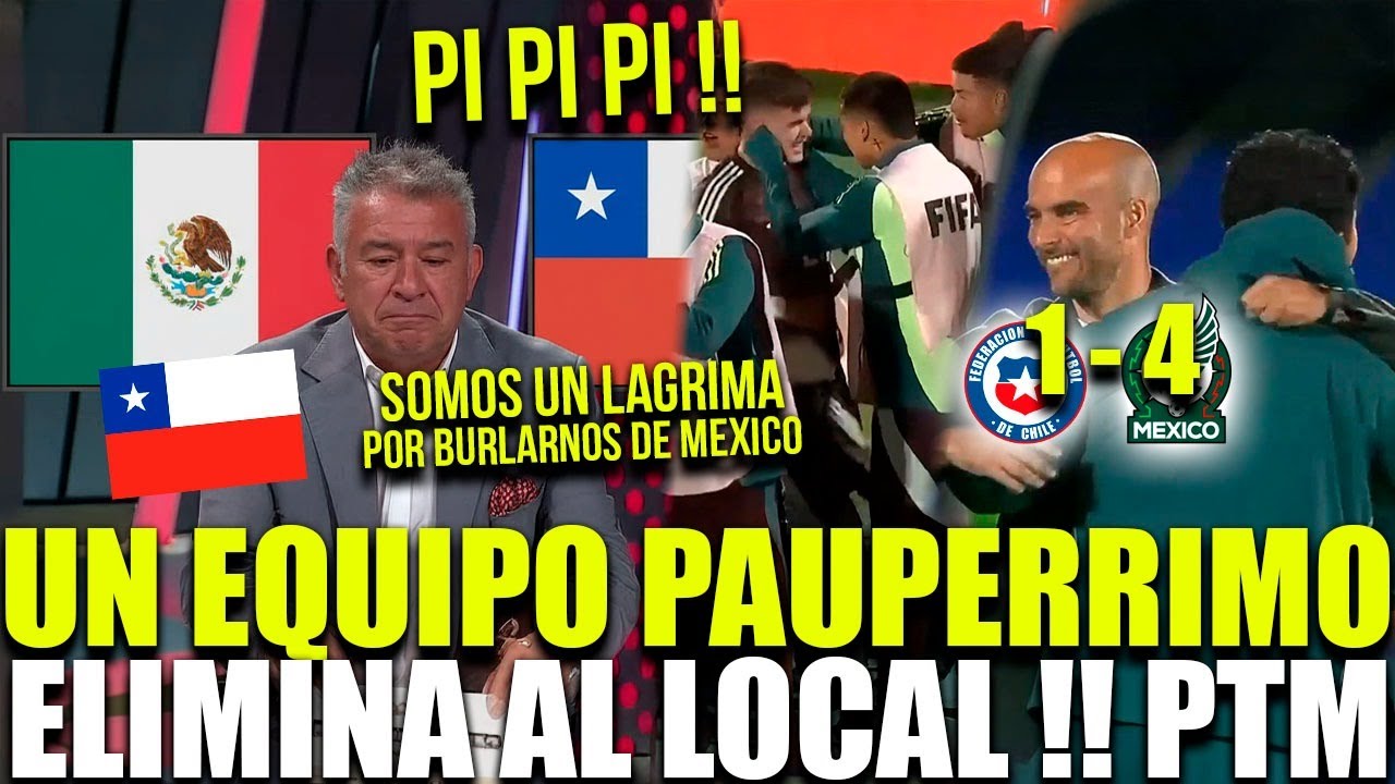 PRENSA CHILENA DESTROZADA !! M&eacute;xico bail&oacute; a Chile en una vergonzosa paliza mundialista 4-1 WEON