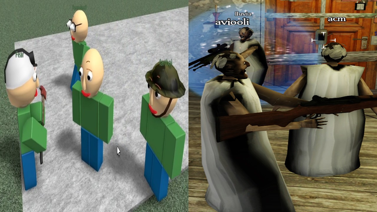 Baldi Battle Royale лучше, чем Granny Shooters?