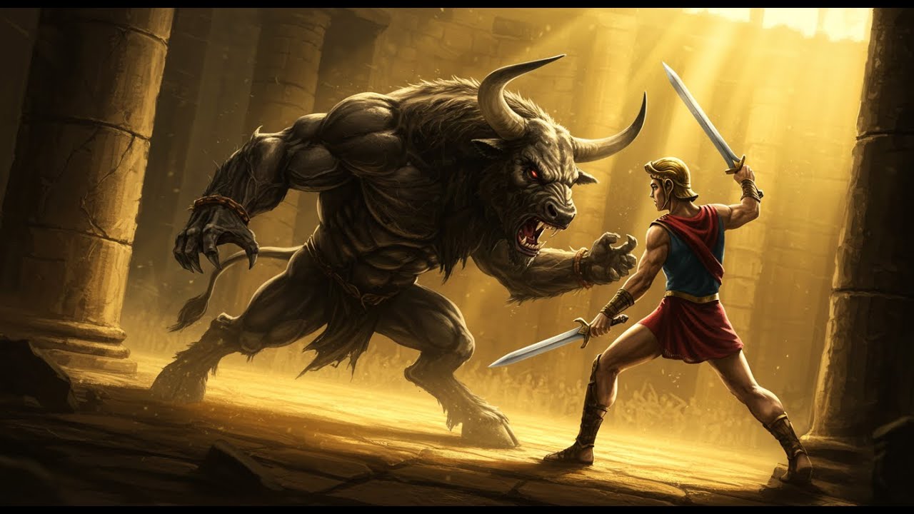 Minotaur Greek Mythology - History Explained in 2 Minutes