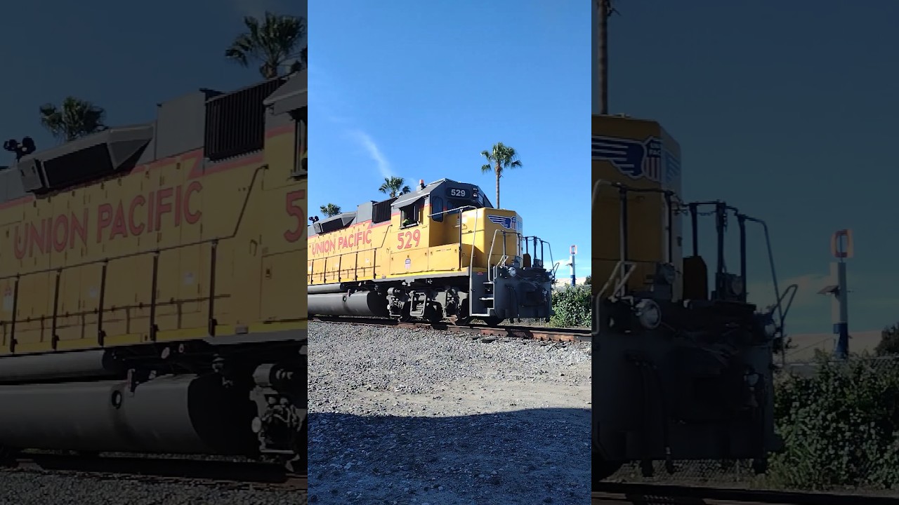 Watch these shots #downeyca #train #unionpacific #railfan #railfanning #railroad #railway #railways
