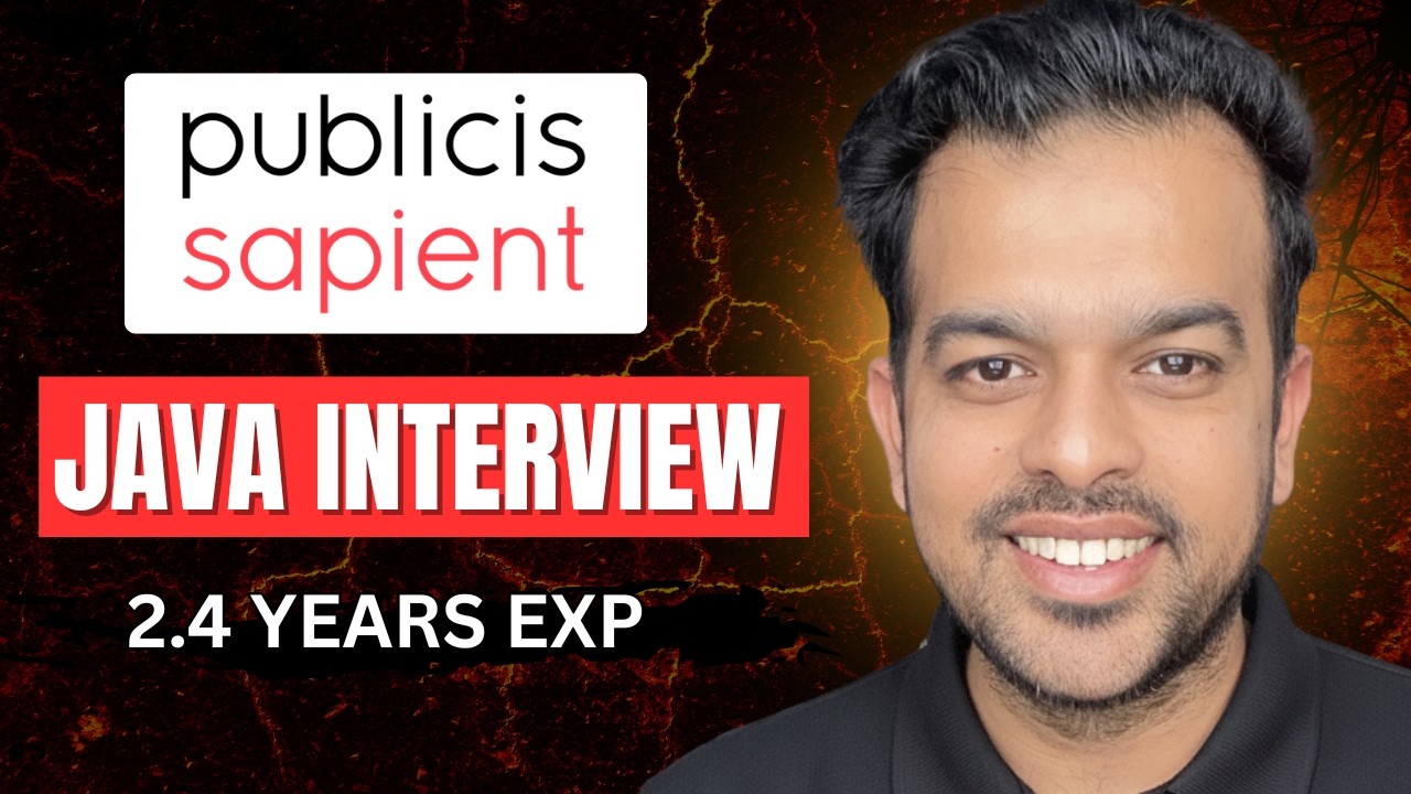 Real Java Spring Boot Interview Questions Asked at Public Sapient (2.4 Years Experience)