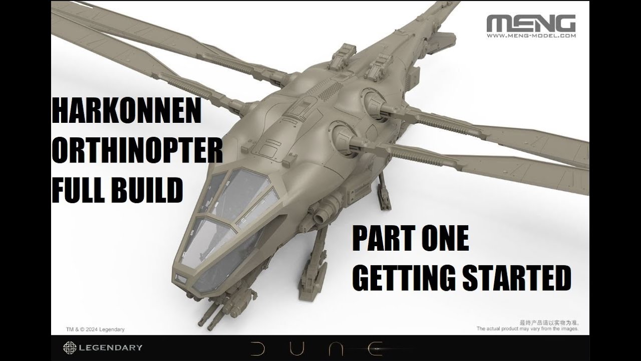 Meng 1/72 Harkonnen Ornithopter build, Part One. Getting started