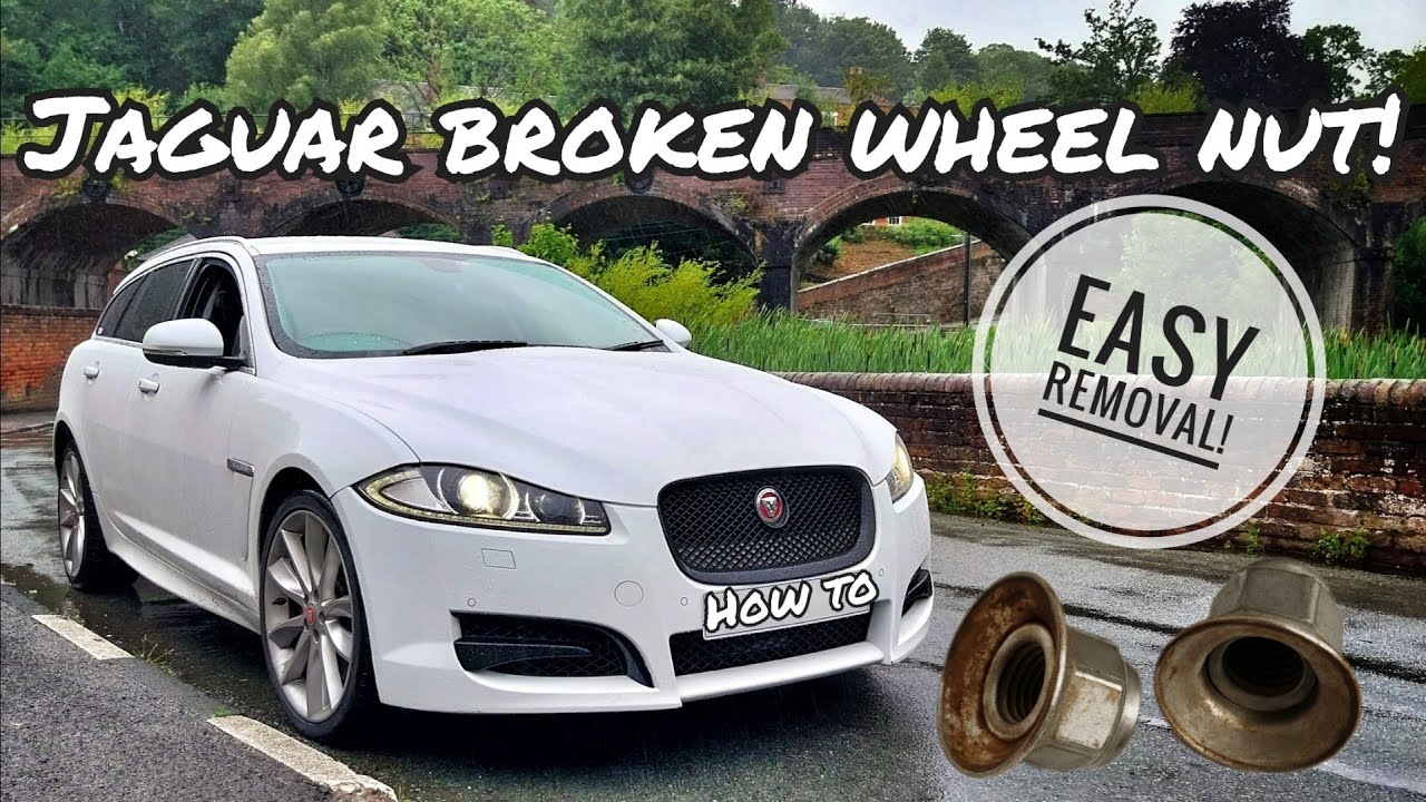 How To - Remove a broken/sheared Jaguar Wheel Nut. Easy removal!