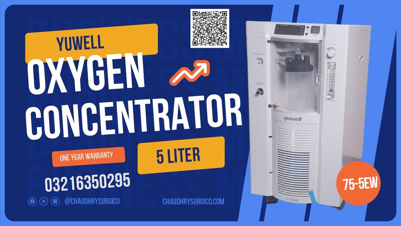 YUWELL Oxygen concentrator price in Pakistan 5 Liter 7F 5EW #yuwell #oxygenconcentrator
