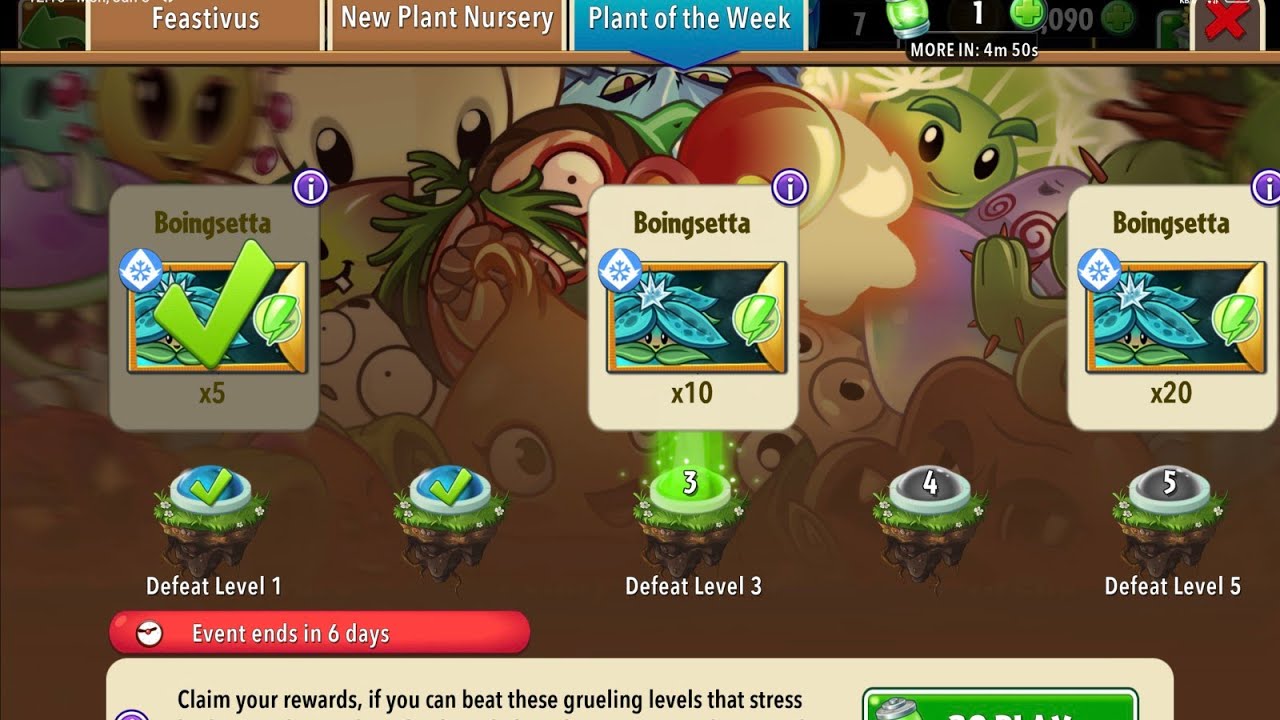 #pvz2 Plant of the week Boingsetta Plant #plantsvszombies #youtube #youtubevideo #gaming #video #pvz