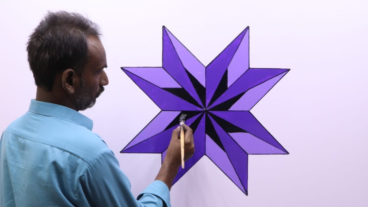 wall painting ideas | 3d wall decoration effect | wall art painting design | interior design