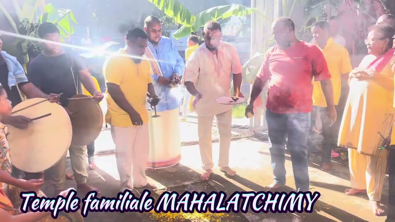 Temple familiale MAHALATCHIMY saint-leu dimanche 2025 #malbar #iledelareunion #marchesurlefeu