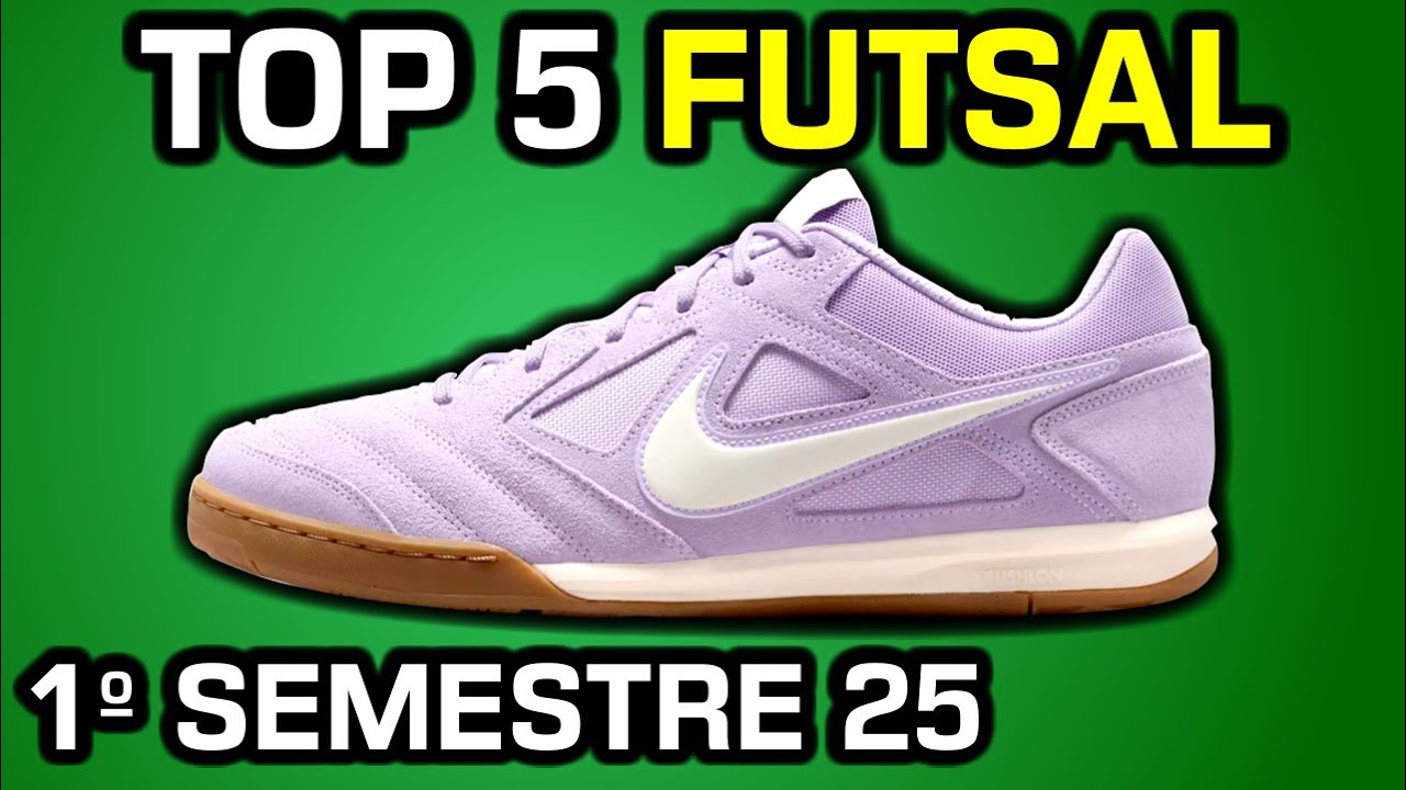 TOP 5 melhores chuteiras FUTSAL de 2025 (1º SEMESTRE) - Canal Camisas e Chuteiras