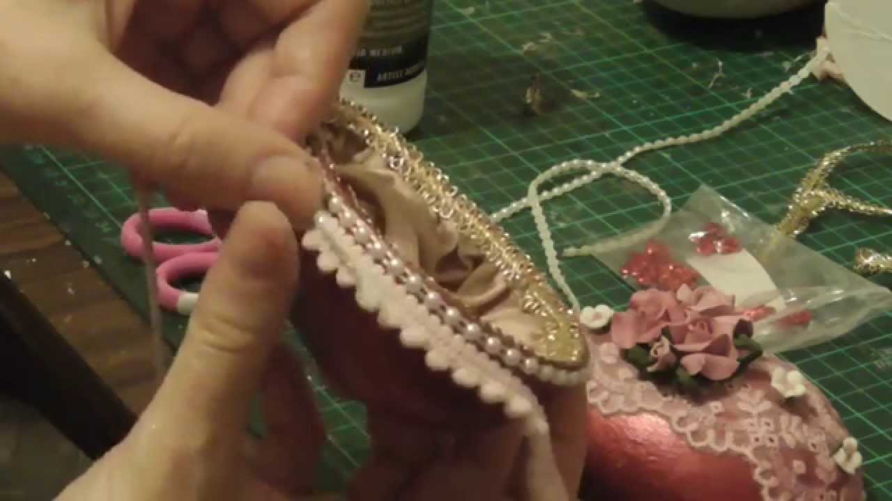 Decorating faberge egg 