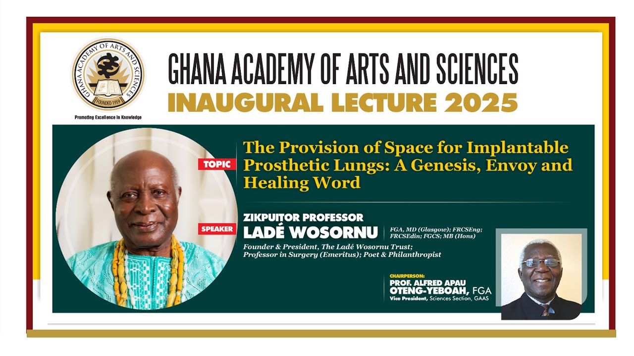 INAUGURAL LECTURE 2025  by  PROFESSOR  ZIKPUITOR  LADÉ WOSORNU ,FGA