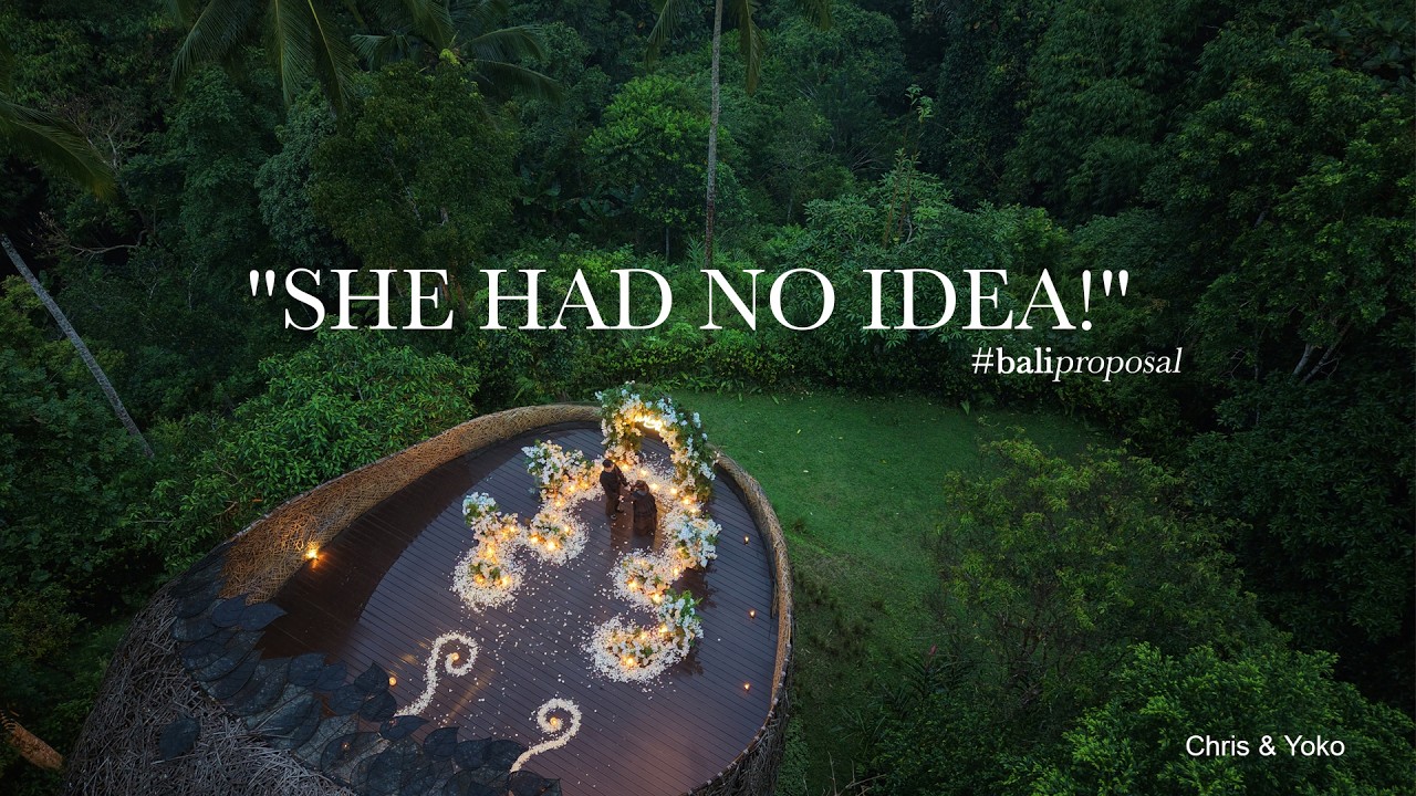 WE SECRETLY PLANNED THIS FOR MONTHS... 🤫 Ultimate Bali Surprise Proposal 💍 Chris & Yoko