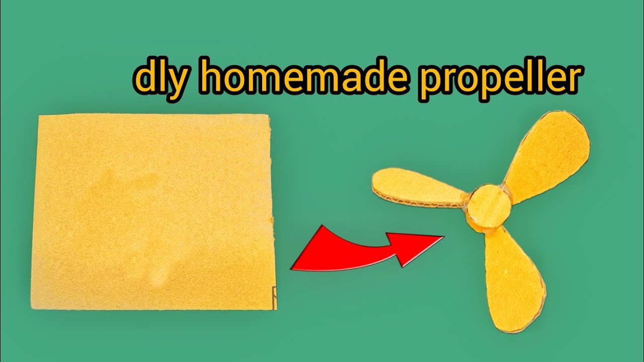 how to make a propeller at home | propeller kaise banaye |dc fan propeller kaise banaen