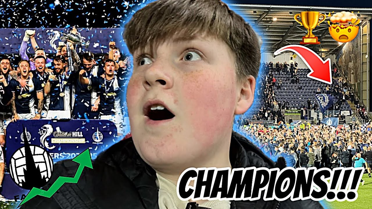 The Moment FALKIRK won the LEAGUE!!! 🏆🤯