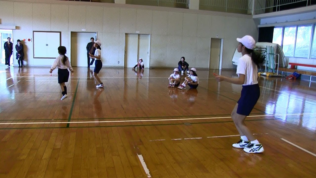 種子島の学校活動：星原小学校なわとび大会2018年