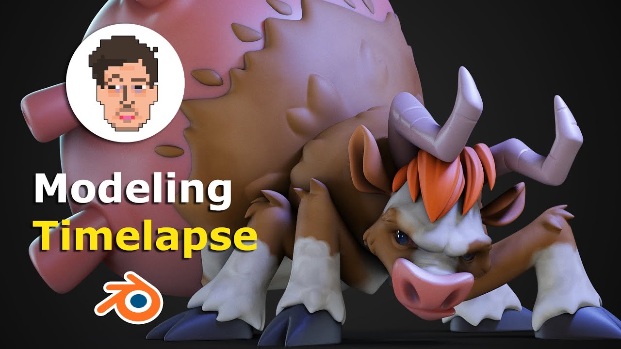 Blender 2.9 Character Creation - Timelapse