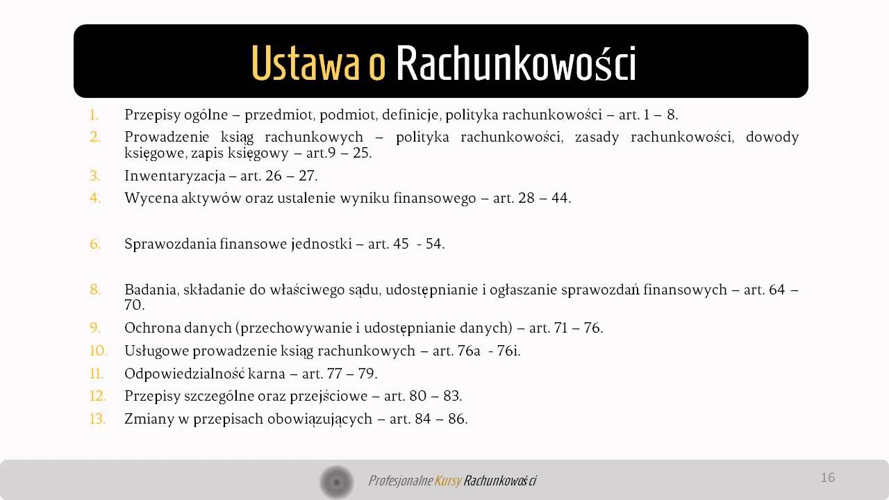 3. Regulacje prawne rachunkowości w Polsce