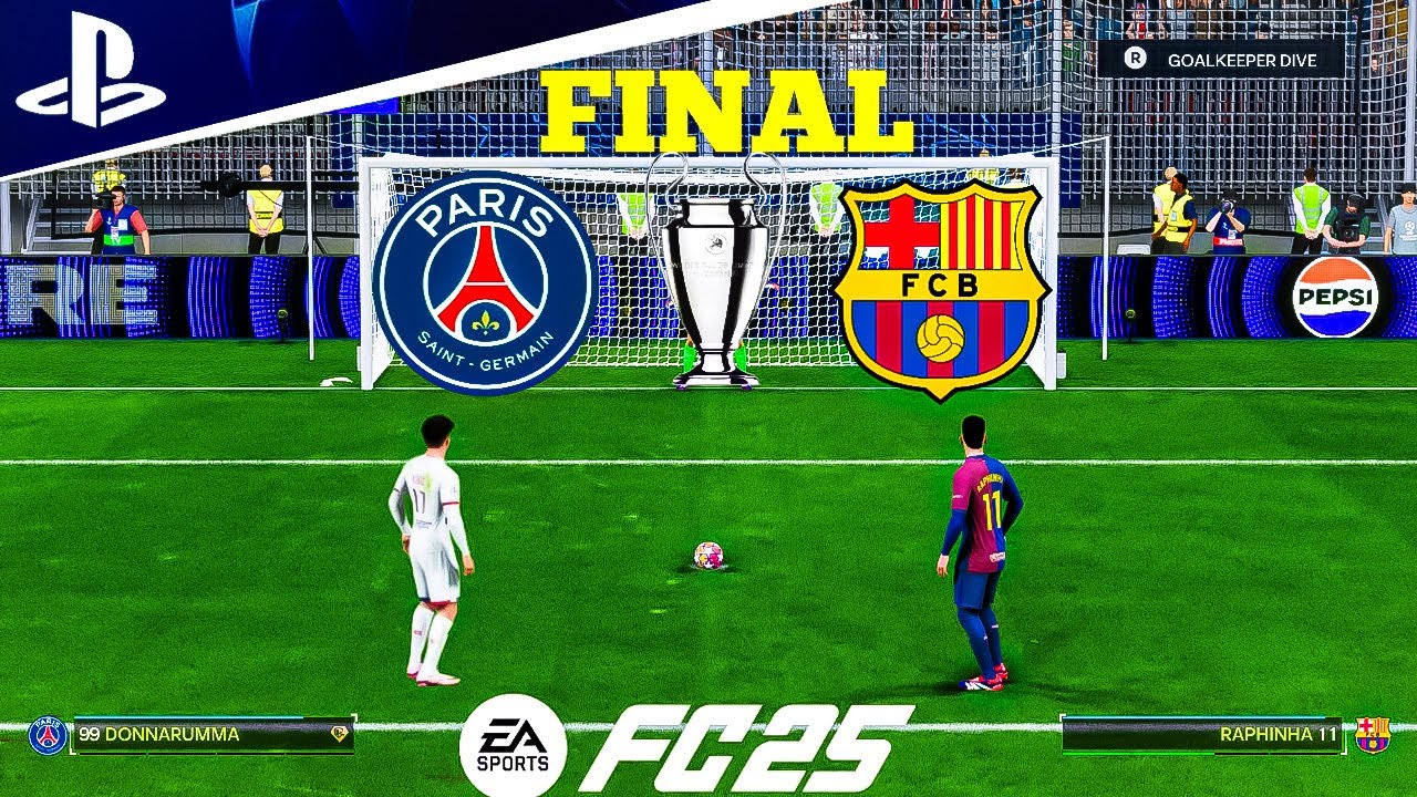 PSG VS BARCELONA UEFA CHAMPIONS LEAGUE FINAL| Penalty shootout|PSG are champions of Europe|