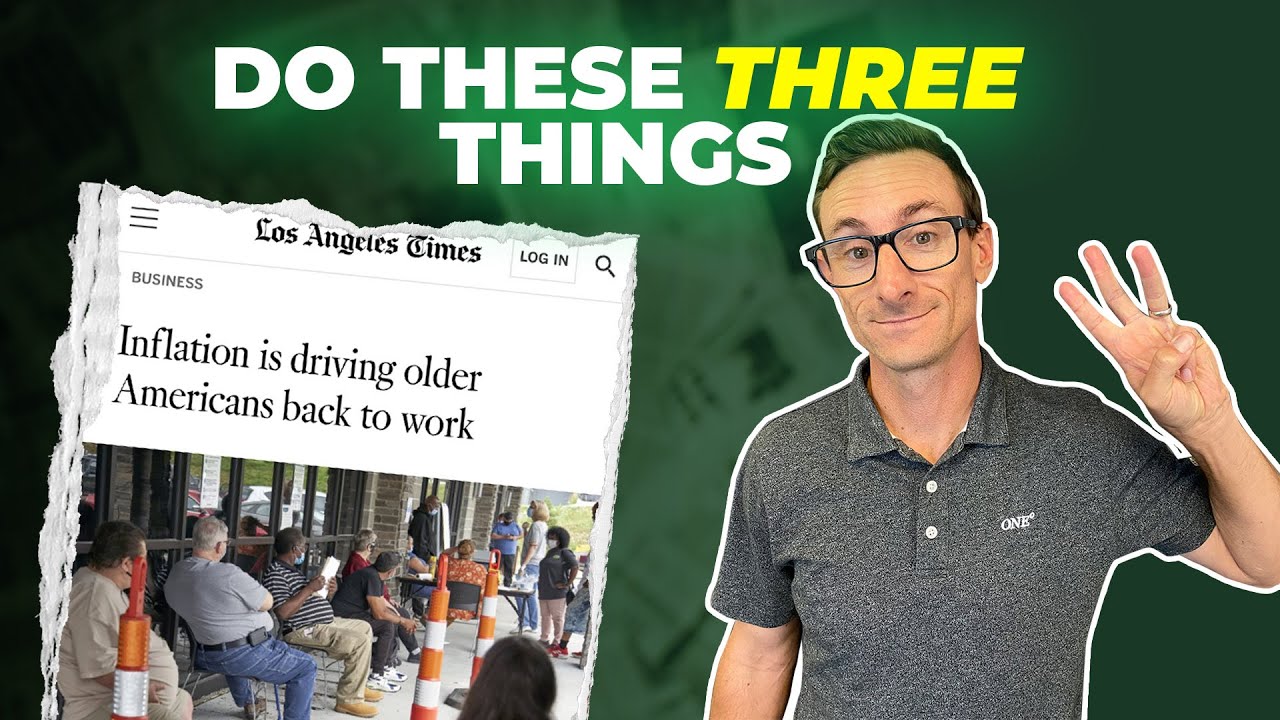 High Inflation in Retirement. Do These Three Things!
