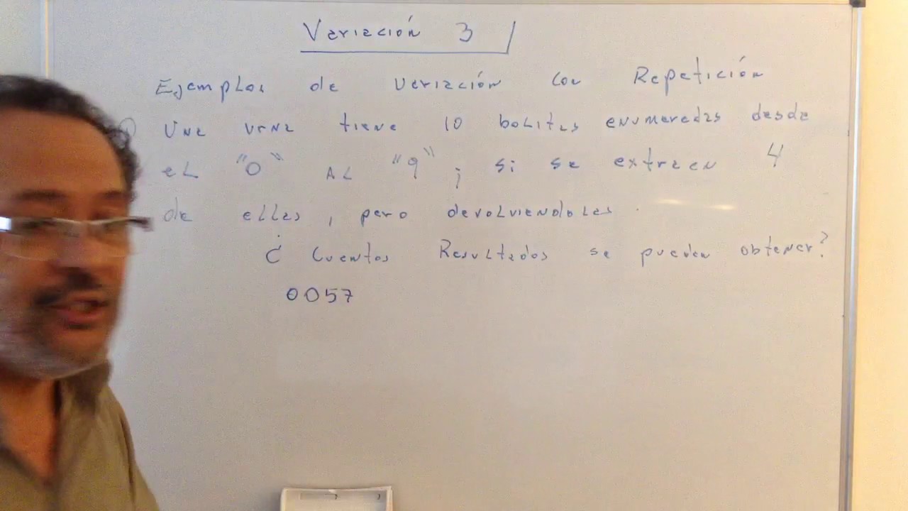 Variación 3: Ejercicios Resueltos de variación con repetición