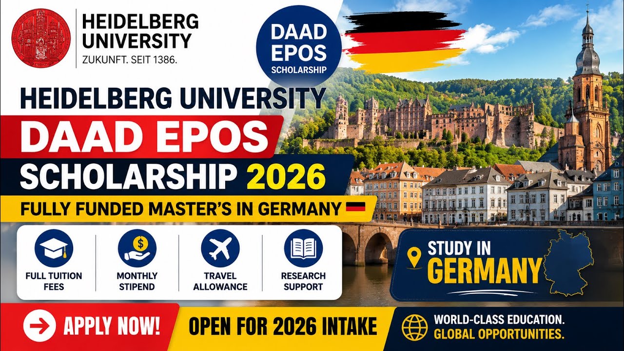 Heidelberg University DAAD EPOS Scholarship 2026 &mdash; Fully Funded Master&rsquo;s in Germany