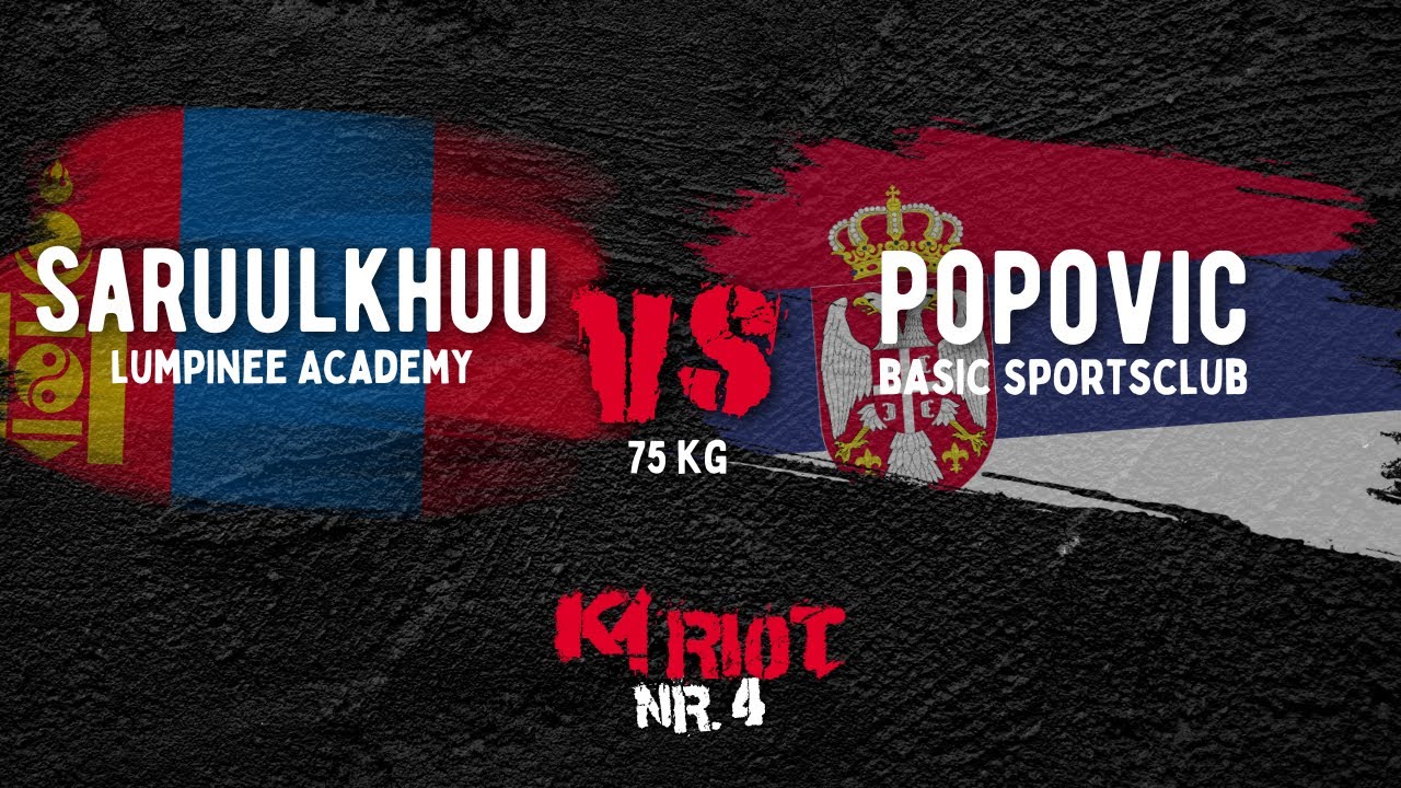 K1 RIOT 4.0 SARUULKHUU vs POPOVIC | 29.09.2024 | SC Columbia Floridsdorf