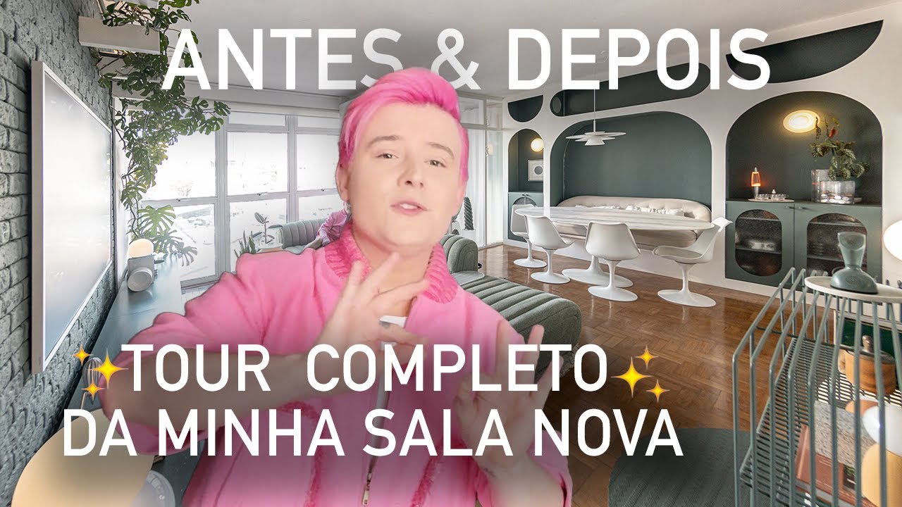 Tour completo da minha sala nova