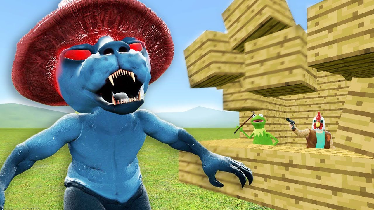 Смурф-кот сломал мой разрушаемый дом! (Garry's Mod)
