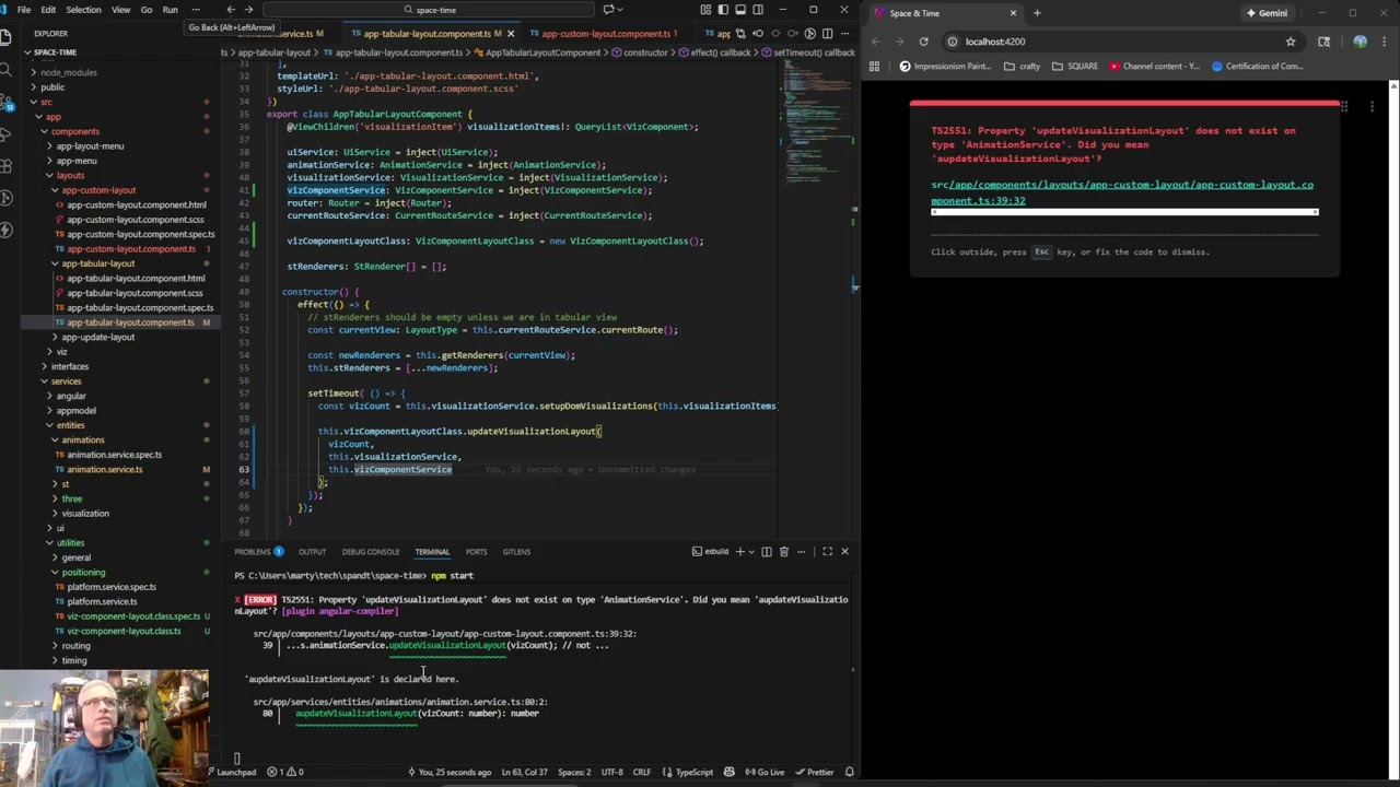386 -ThreeJS and Angular Space And Time Application: Animation Refactor Code Complete