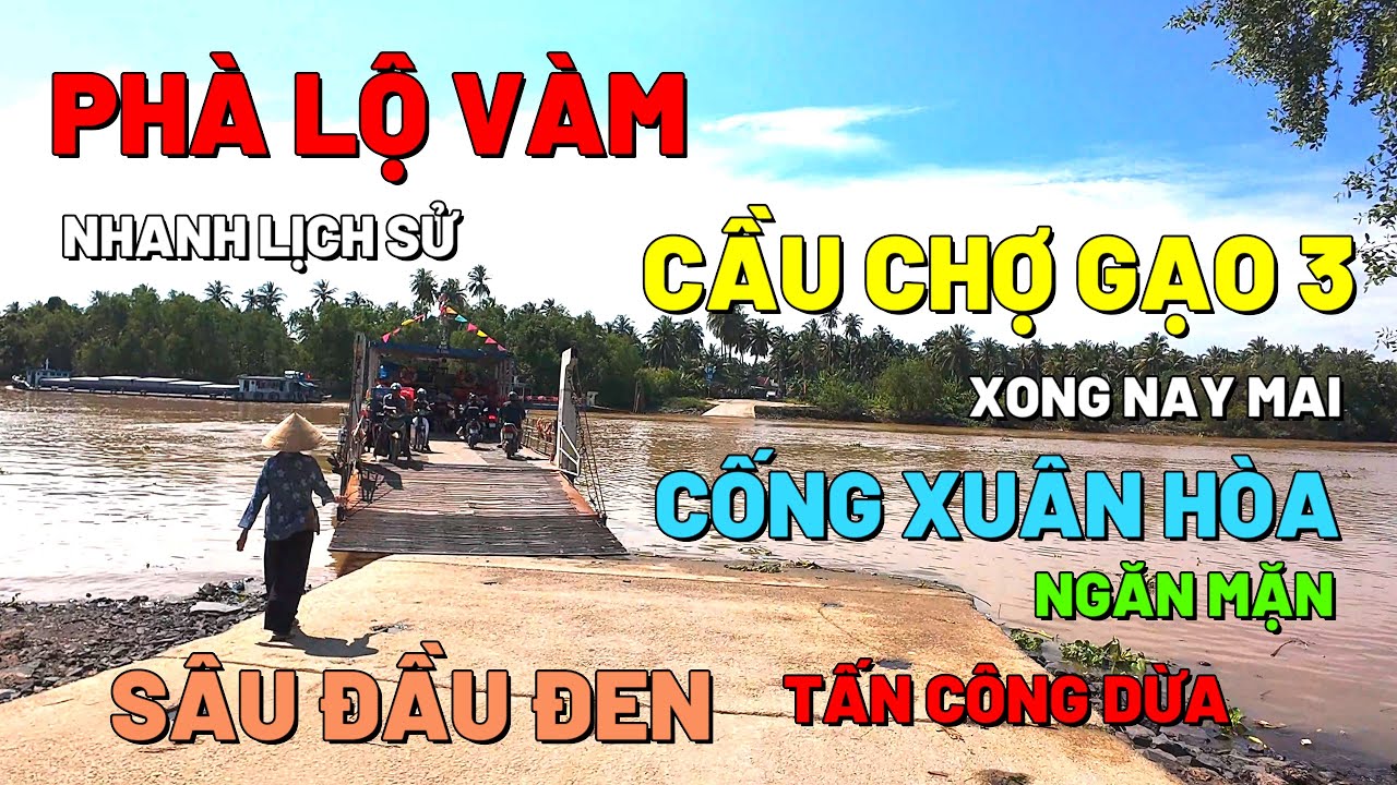 CHUYẾN PHÀ NHANH NHẤT MIỀN TÂY - SÂU ĐẦU ĐEN ĂN DỪA  CẦU CHỢ GẠO 3 - CT33 VÀ DT864