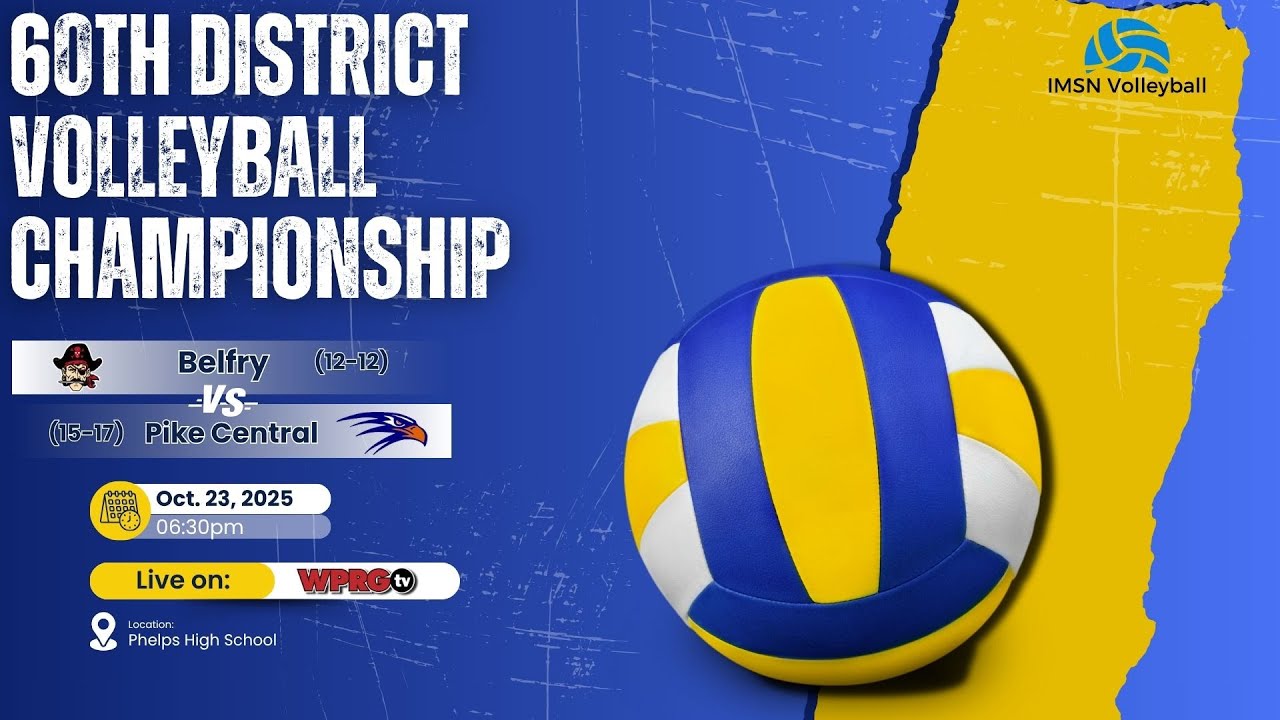 Belfry  (12-12) vs. Pike Central (15-17) - 60th District Volleyball Championship Game on WPRGtv