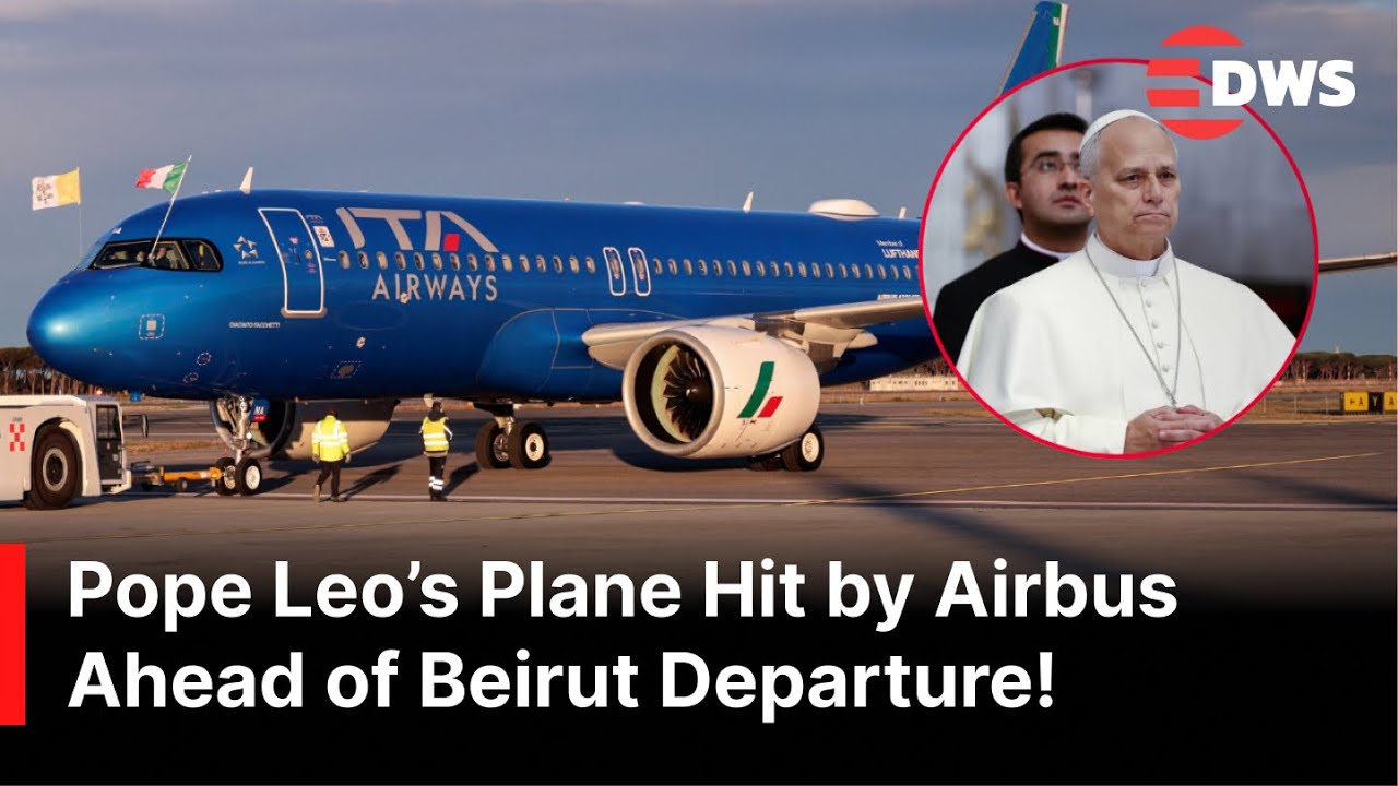 ШОКИРУЮЩАЯ АВАРИЯ: Самолет Airbus Папы Льва попал в эпицентр хаоса и получил экстренное обновлени...