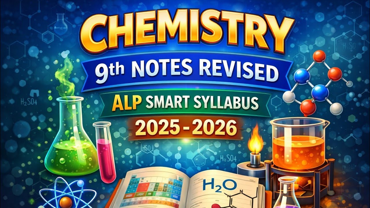 Chemistry 9th Class Notes Revised | ALP Smart Syllabus 2025–2026 | Punjab Boards