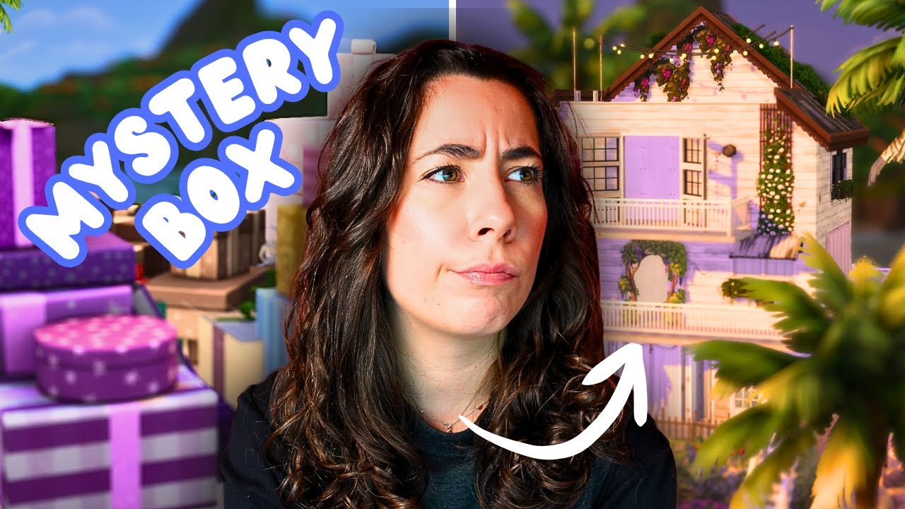 Je construis une MAISON avec une BOÎTE MYSTÈRE ! 😱 | Mystery Box Challenge Sims 4