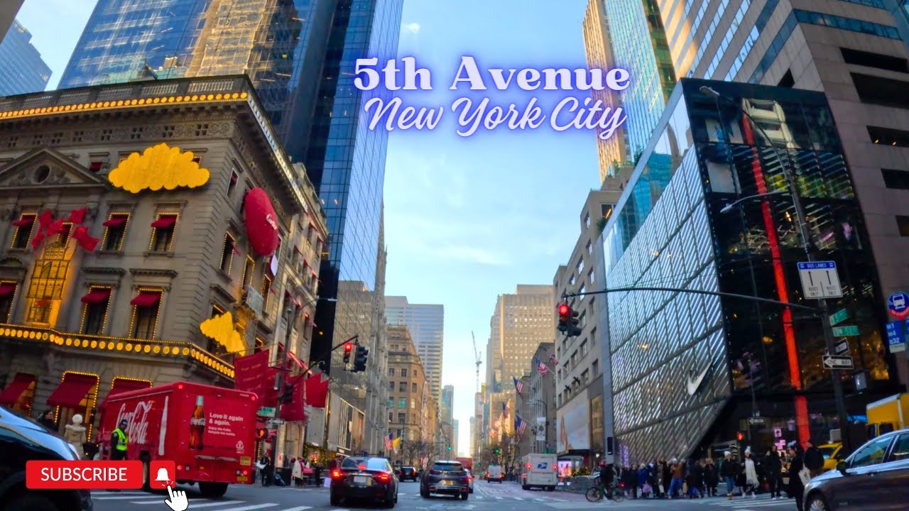 Driving on 5th Ave Manhattan | New York City -  4K UHD