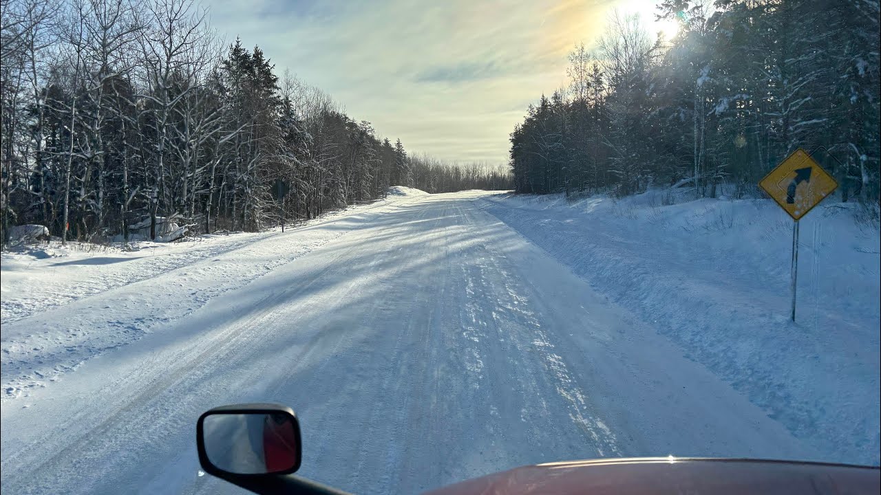 Ледяная дорога. Канада. Онтарио 🇨🇦