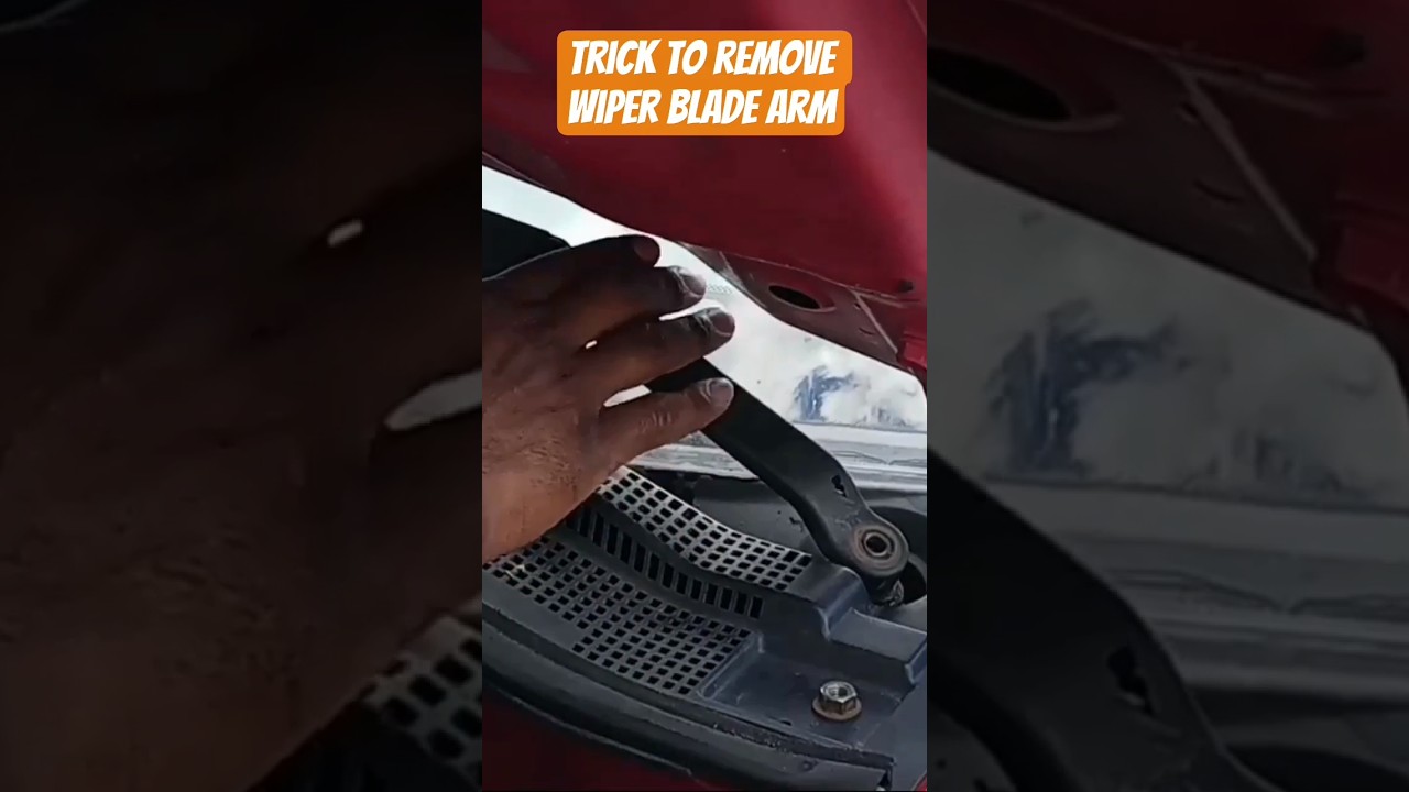 #wiperblade tricks to remove and adjust wiper blade arm when needed