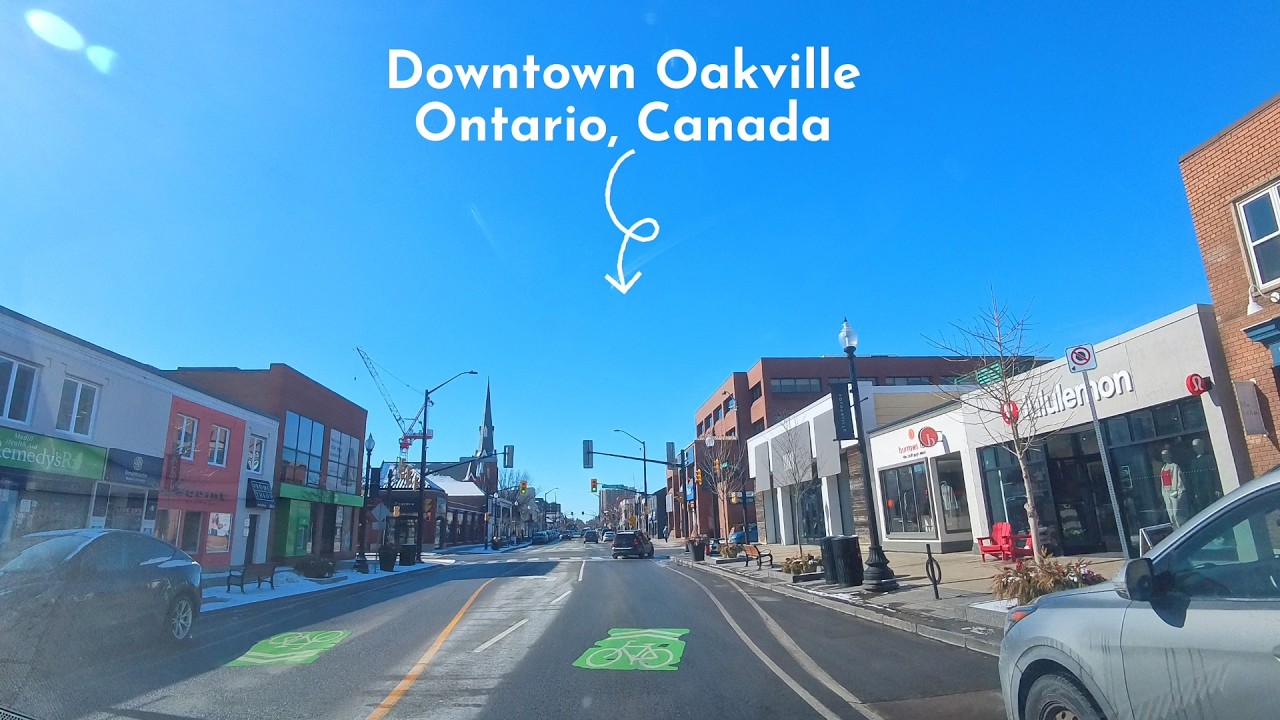 Downtown Oakville Winter Drive POV 🇨🇦 | Calm Lakeside Views | February 2026 #canadatravel #canada