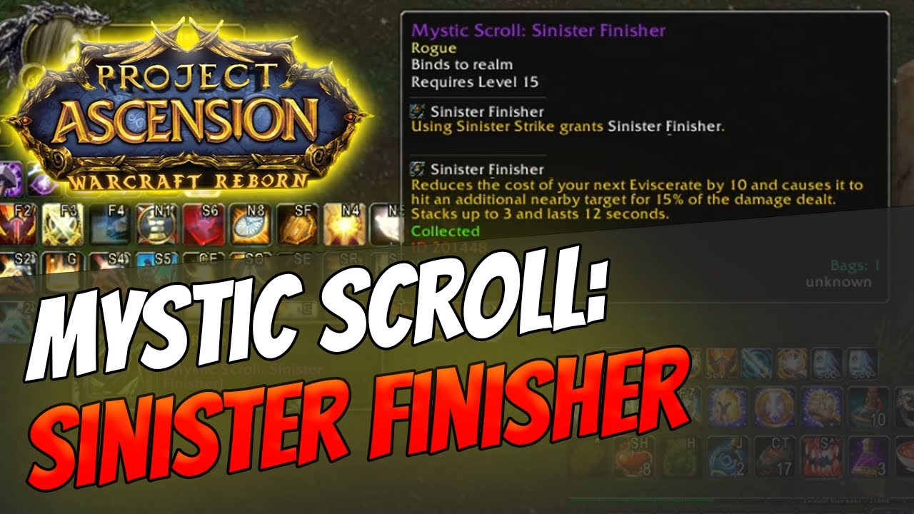 How to get Mystic Enchant: Sinister Finisher | Rogue [Bronzebeard | Ascension Warcraft Reborn]