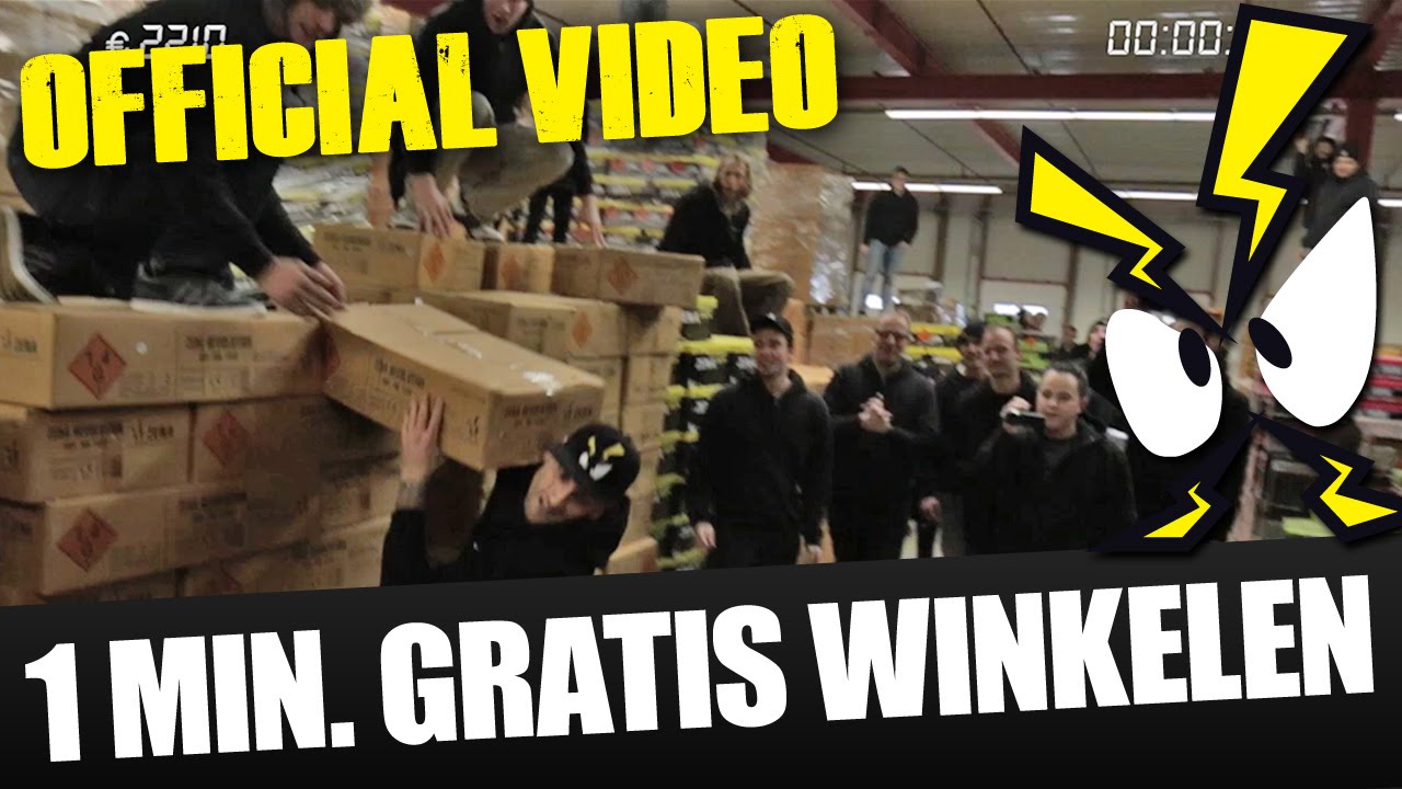 1 Minuut gratis volle dozen shoppen! - Zena Vuurwerk [OFFICIAL VIDEO]