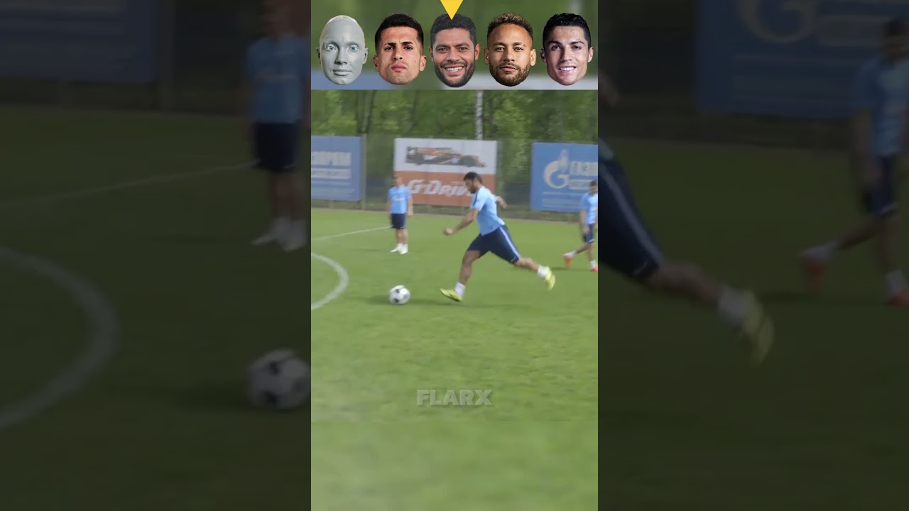 Robot VS Cancelo VS Hulk VS Neymar VS Ronaldo : Strong Kick Challenge