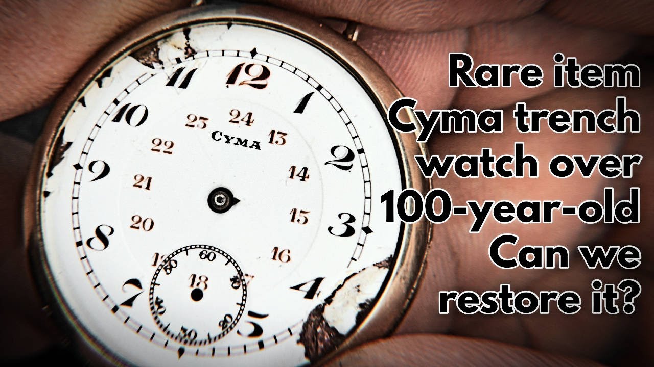 Very Rare!! Cyma Trench Watch Over 100-year-old - Full restoration