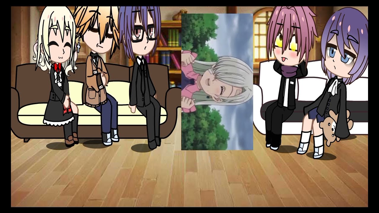 Diabolik lovers react to yui as Élisabeth to the seven deadly sin /ourson studio 😍 gacha clubs 💖