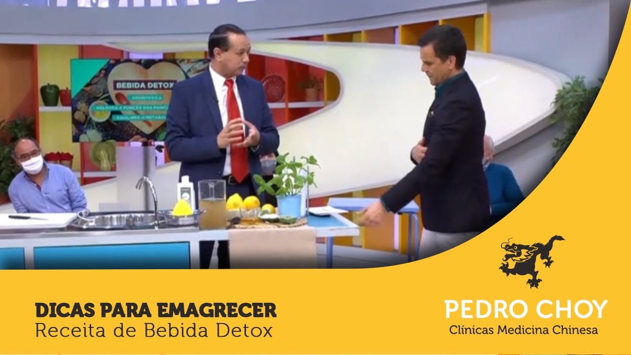 Clínicas Pedro Choy - Dicas para emagrecer - Receita de Bebida Detox