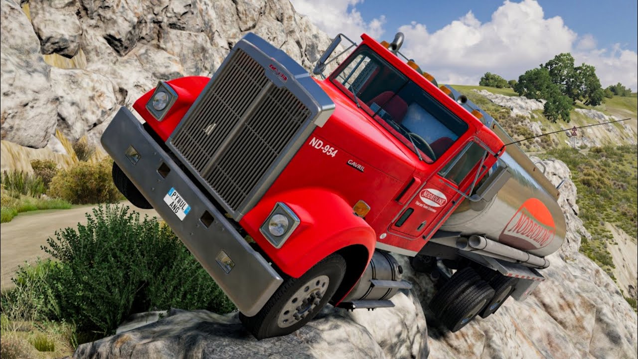 Cars vs Cliff Roads #5 - BeamNG DRIVE | Pywulang Bng