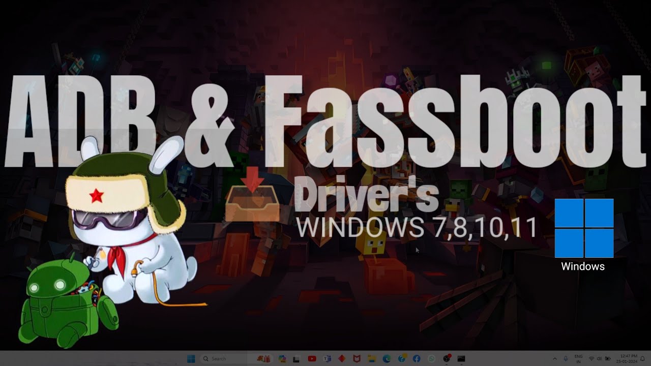 How to Install ADB & Fastboot for Windows 7,8,10,11 | Download link | Hindi | 2024 | 