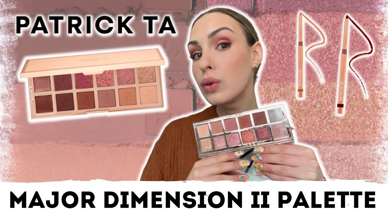 PATRICK TA Major Dimension II ROSE EYESHADOW PALETTE & PRECISION GEL LINERS | Review, Swatches, Demo